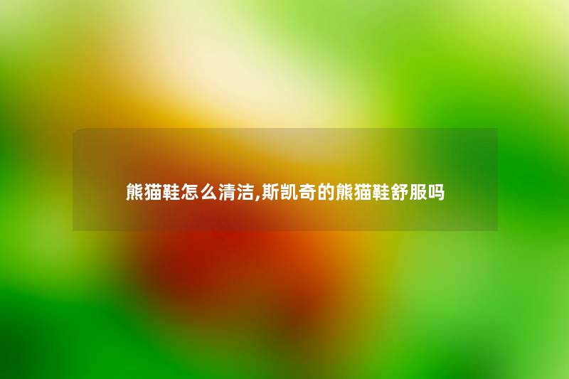 熊猫鞋怎么清洁,斯凯奇的熊猫鞋舒服吗