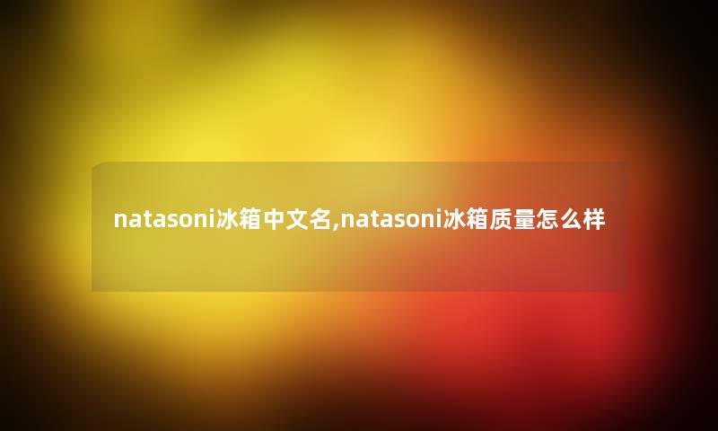 natasoni冰箱中文名,natasoni冰箱质量怎么样