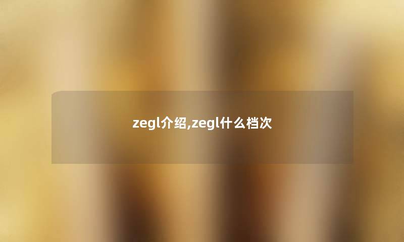 zegl介绍,zegl什么档次