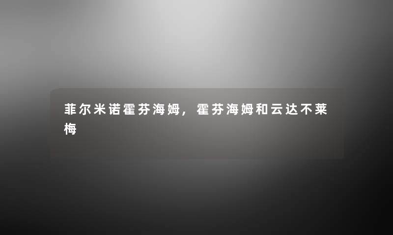 菲尔米诺霍芬海姆,霍芬海姆和云达不莱梅 菲尔米诺霍芬海姆,霍芬海姆和云达不莱梅