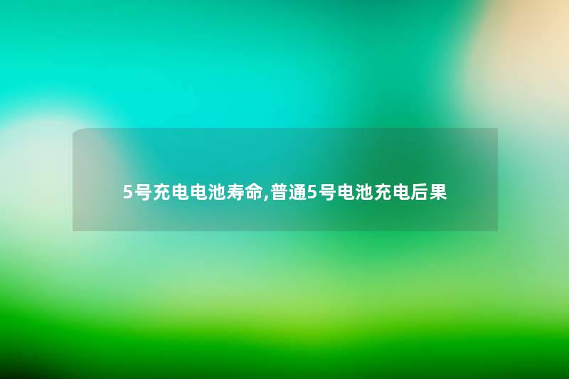 5号充电电池寿命,普通5号电池充电后果 5号充电电池寿命,普通5号电池充电后果