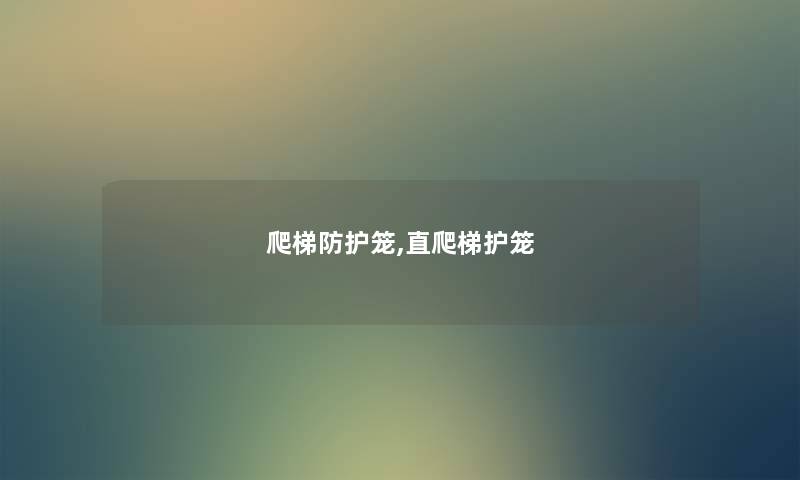 爬梯防护笼,直爬梯护笼