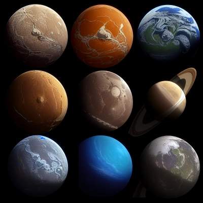 太阳系九大行星
